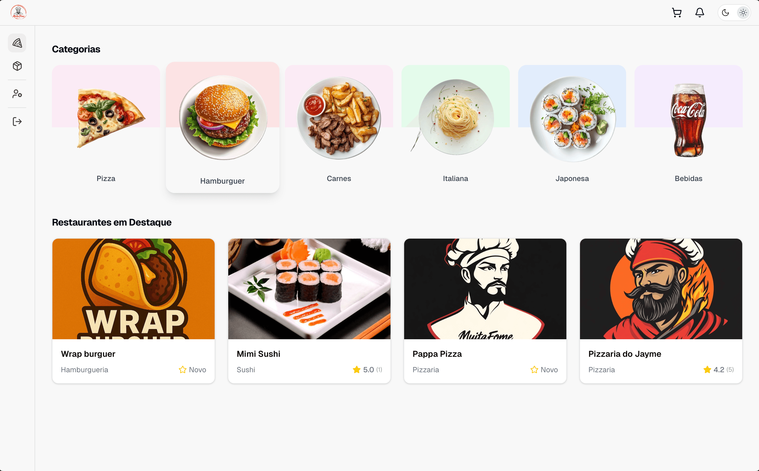 MuitaFome Dashboard Preview